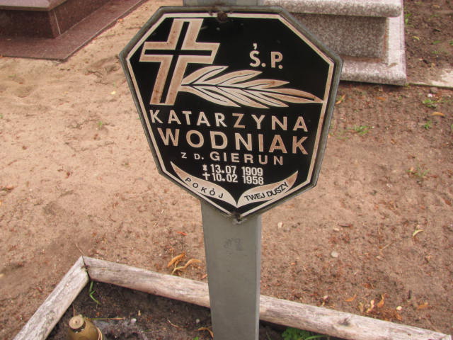 Katarzyna Wodniak 1909 Stare Kurowo - Grobonet - Wyszukiwarka osób pochowanych