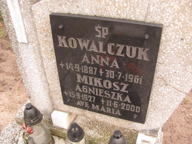 Agnieszka Mikosz 1927 Stare Kurowo - Grobonet - Wyszukiwarka osób pochowanych