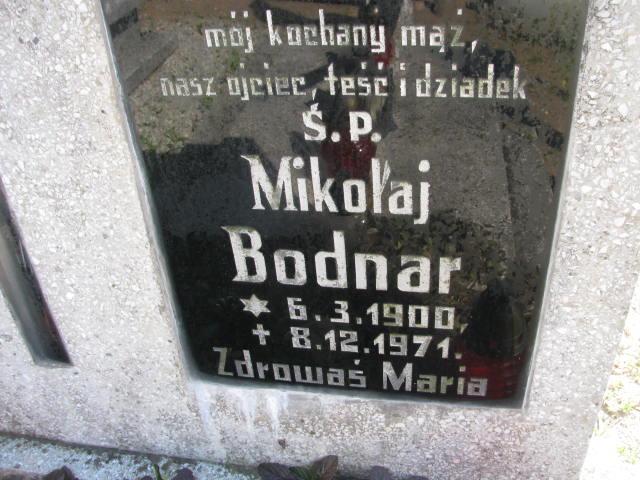 Mikołaj Bodnar 1900 Stare Kurowo - Grobonet - Wyszukiwarka osób pochowanych