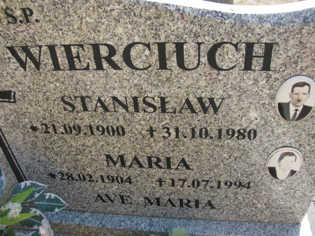 Stanisław Wierciuch 1900 Stare Kurowo - Grobonet - Wyszukiwarka osób pochowanych