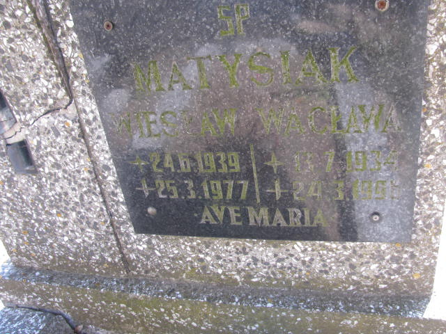 Wacława Matysiak 1934 Stare Kurowo - Grobonet - Wyszukiwarka osób pochowanych