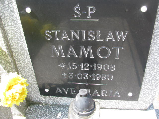 Stanisław Mamot 1908 Stare Kurowo - Grobonet - Wyszukiwarka osób pochowanych