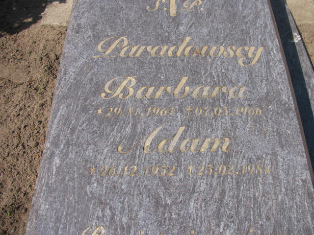 Barbara Paradowska 1961 Stare Kurowo - Grobonet - Wyszukiwarka osób pochowanych