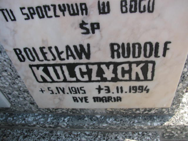 Bolesław Kulczycki 1915 Stare Kurowo - Grobonet - Wyszukiwarka osób pochowanych