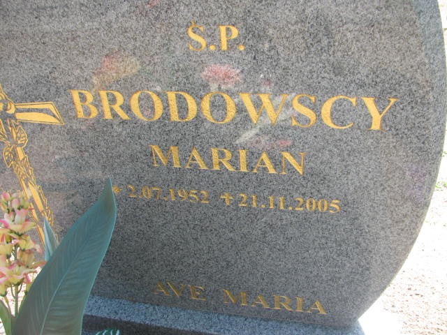 Marian Brodowski 1952 Stare Kurowo - Grobonet - Wyszukiwarka osób pochowanych