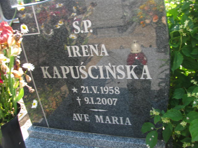 Irena Kapuścińska 1958 Stare Kurowo - Grobonet - Wyszukiwarka osób pochowanych